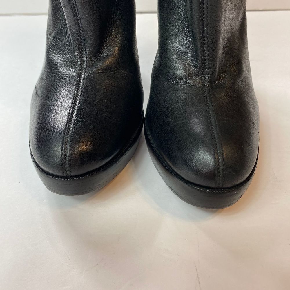 SOLD Tory Burch Lysa Leather & Chain Link Booties - Picture 4 of 16